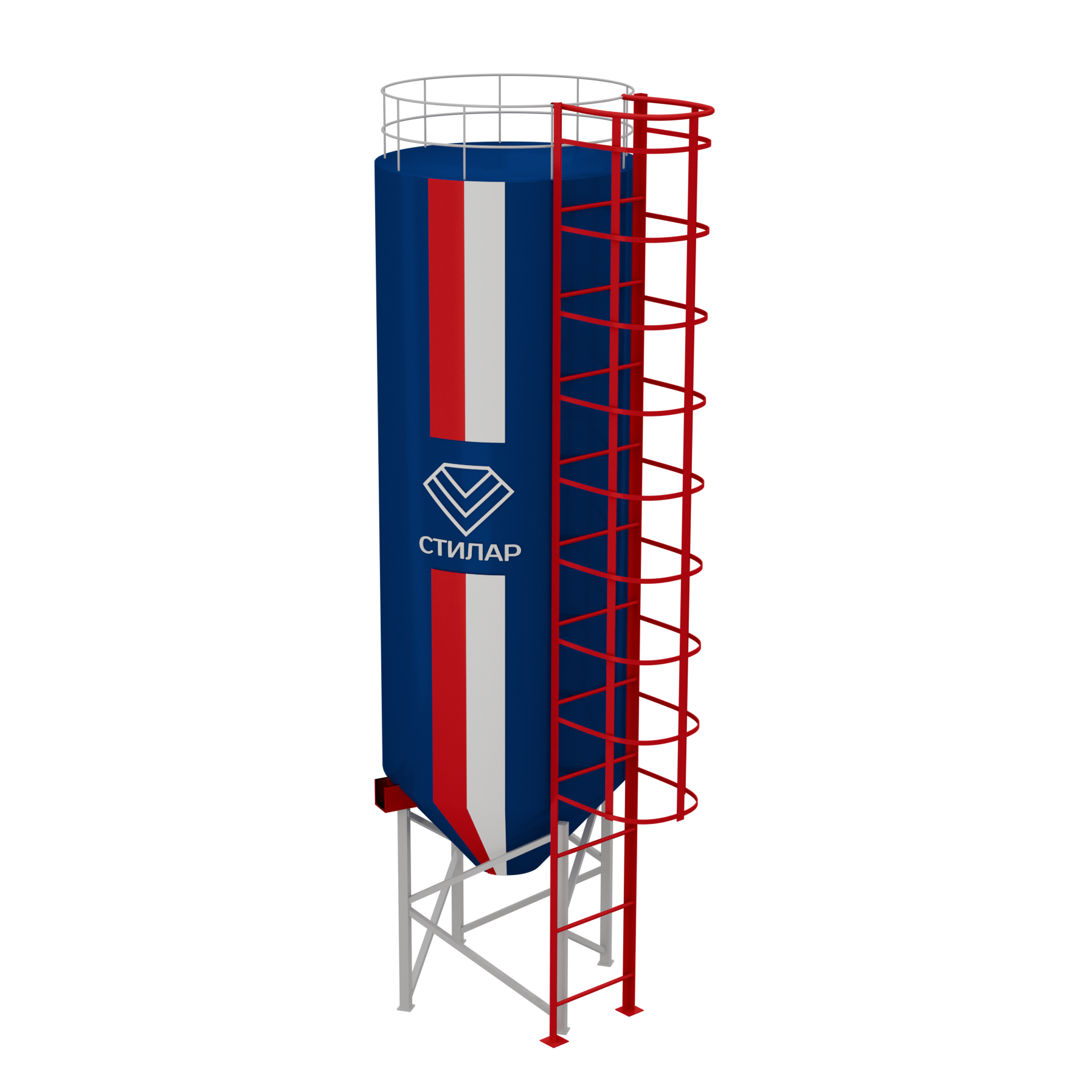 Цельносварный силос для муки 150 м³ от производителя
