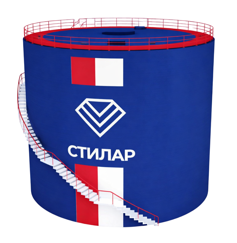 Цельносварной резервуар РВС для сточных вод 200 м³ от завода-производителя